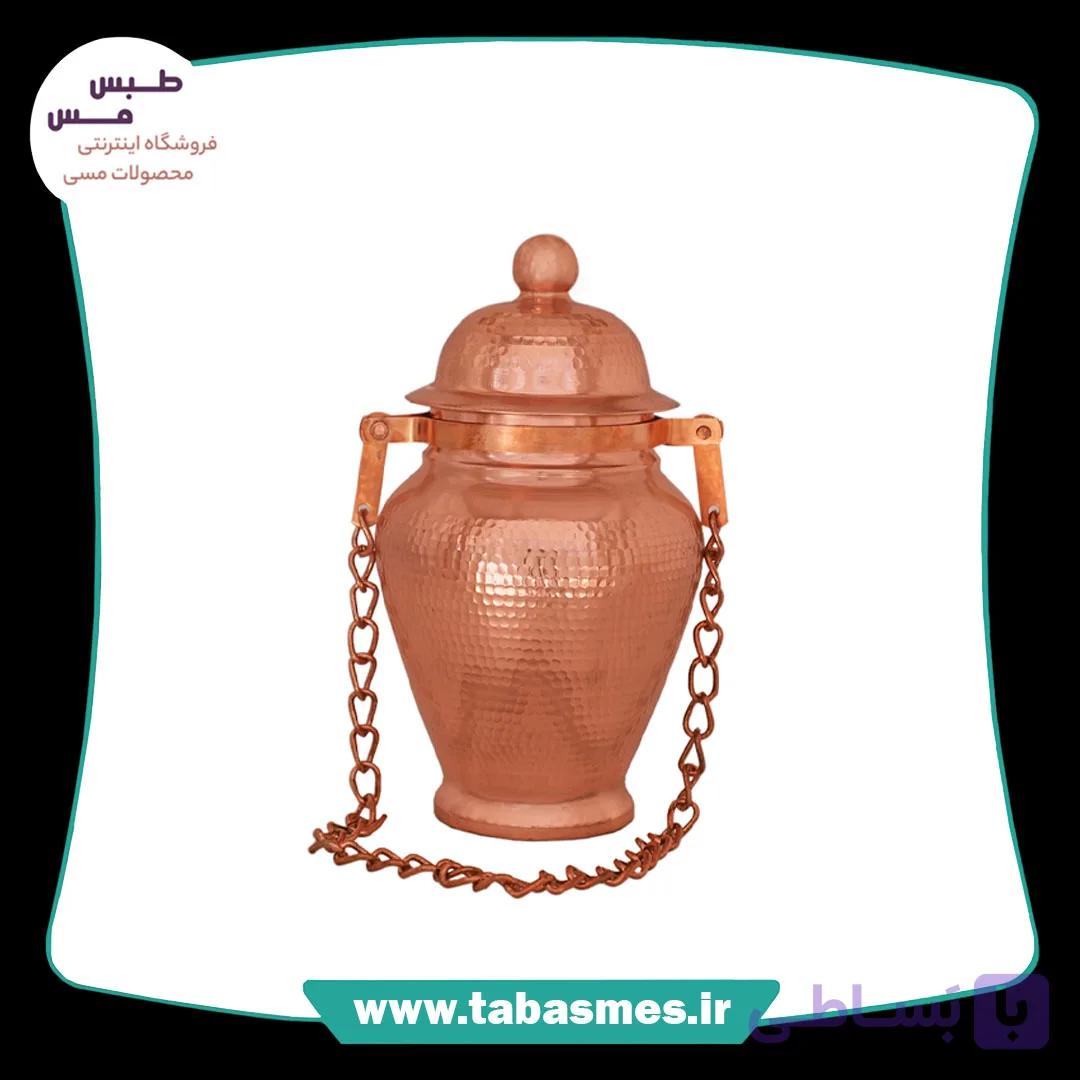 روغن دان مسی چکشی مدل کوزه ای سایز3 — تصویر 1