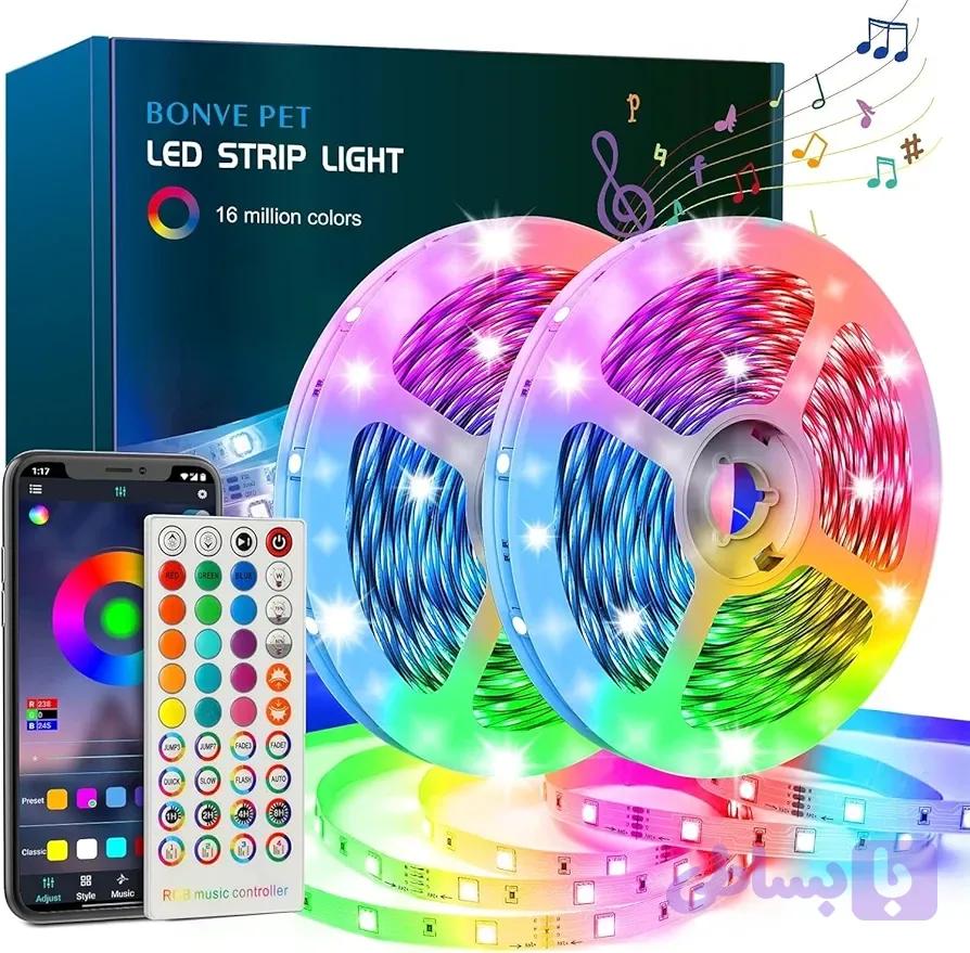 ریسه هوشمند چراغ‌های LED با قابلیت تغییر رنگ RGB — تصویر 1