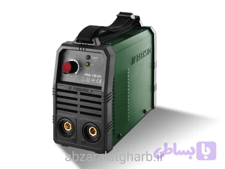 دستگاه جوش اینورتر پارکساید آلمان ۱۲۰ آمپرمدل PISG 120 D5 — تصویر 1