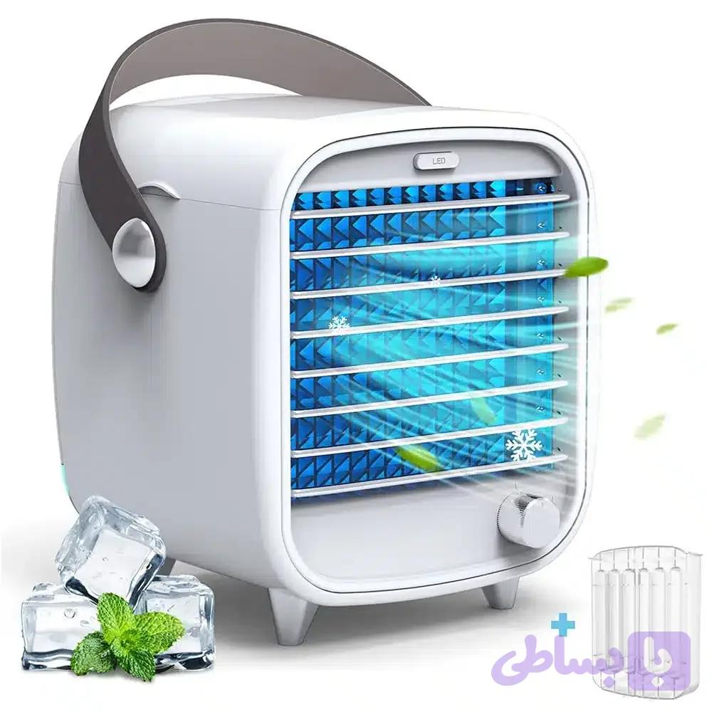 کولر آبی قابل حمل سه کاره homtiky_خنکی ، رطوبت، آرامش — تصویر 1