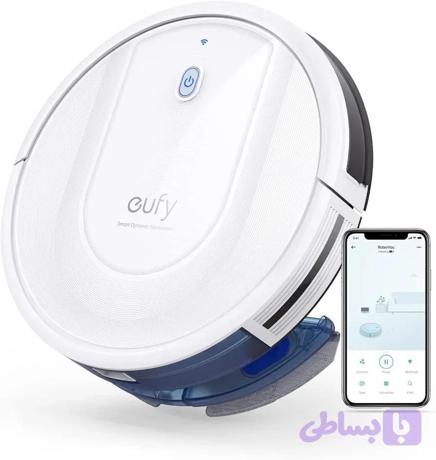 جارو رباتیک یوفیEufy RoboVac G10 با قابلیت تی کشیدن، ناوبری پویای هوشمند ، شارژ خودکار — تصویر 1