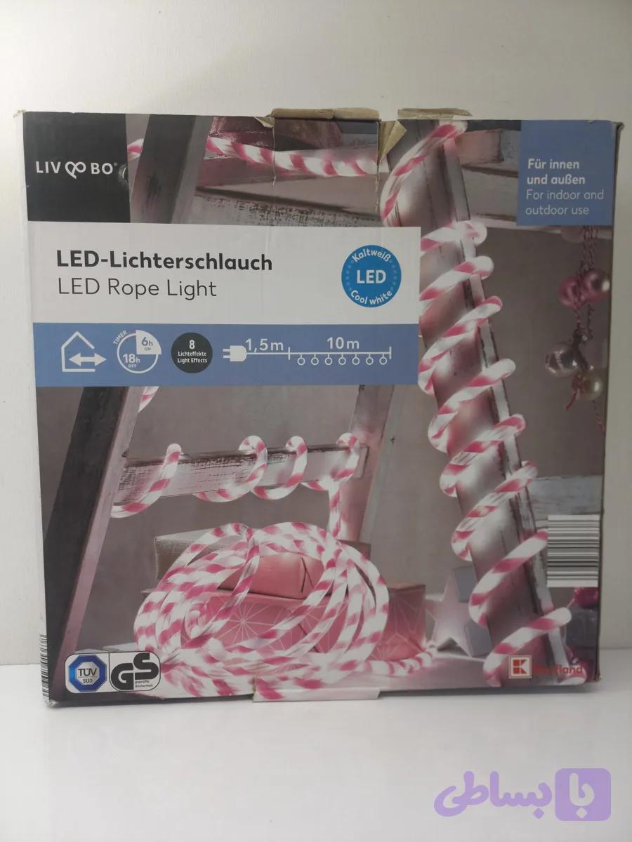 چراغ ریسه طنابی LED رنگ سفید سرد ۱۰ متر پارکساید المان — تصویر 1