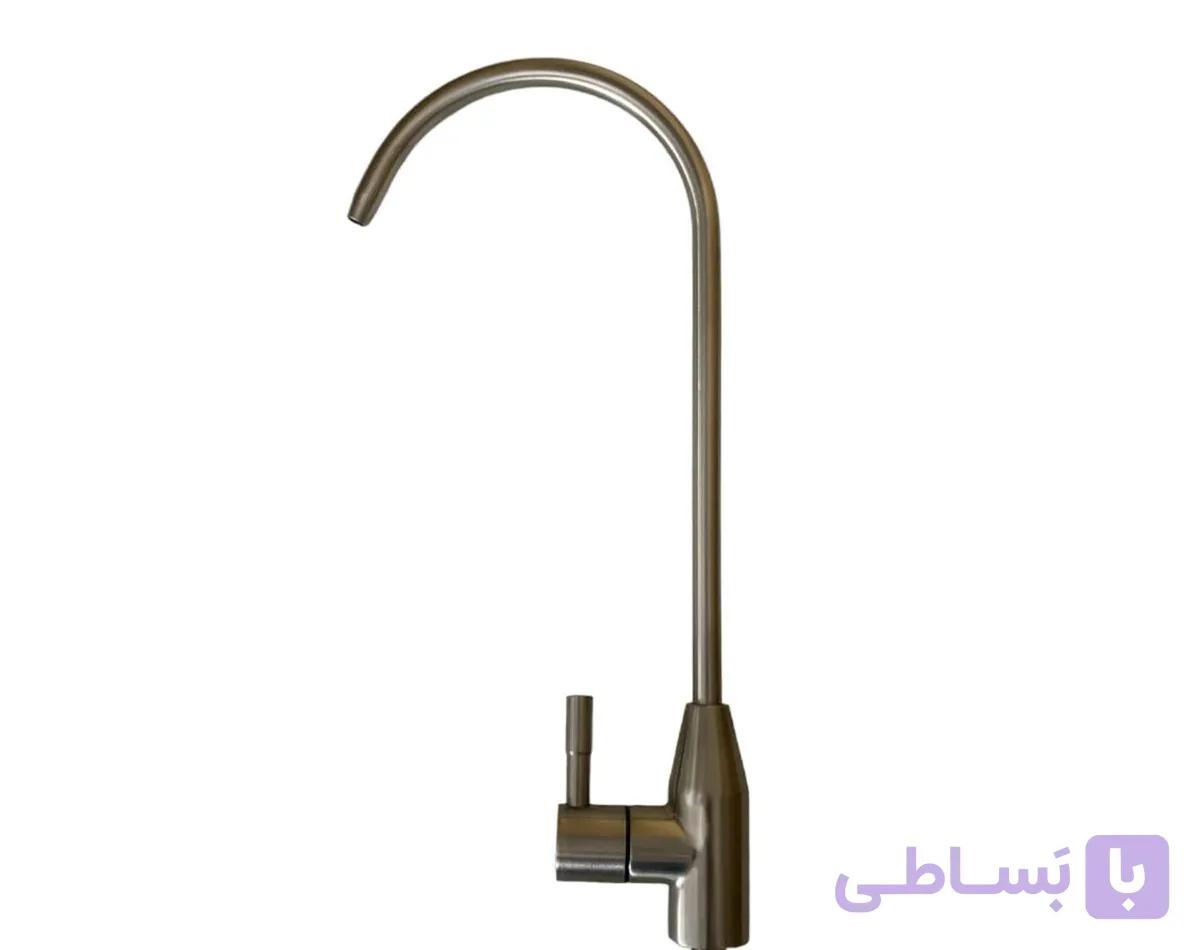 شیر برداشت اهرمی کروم مات استیل 304