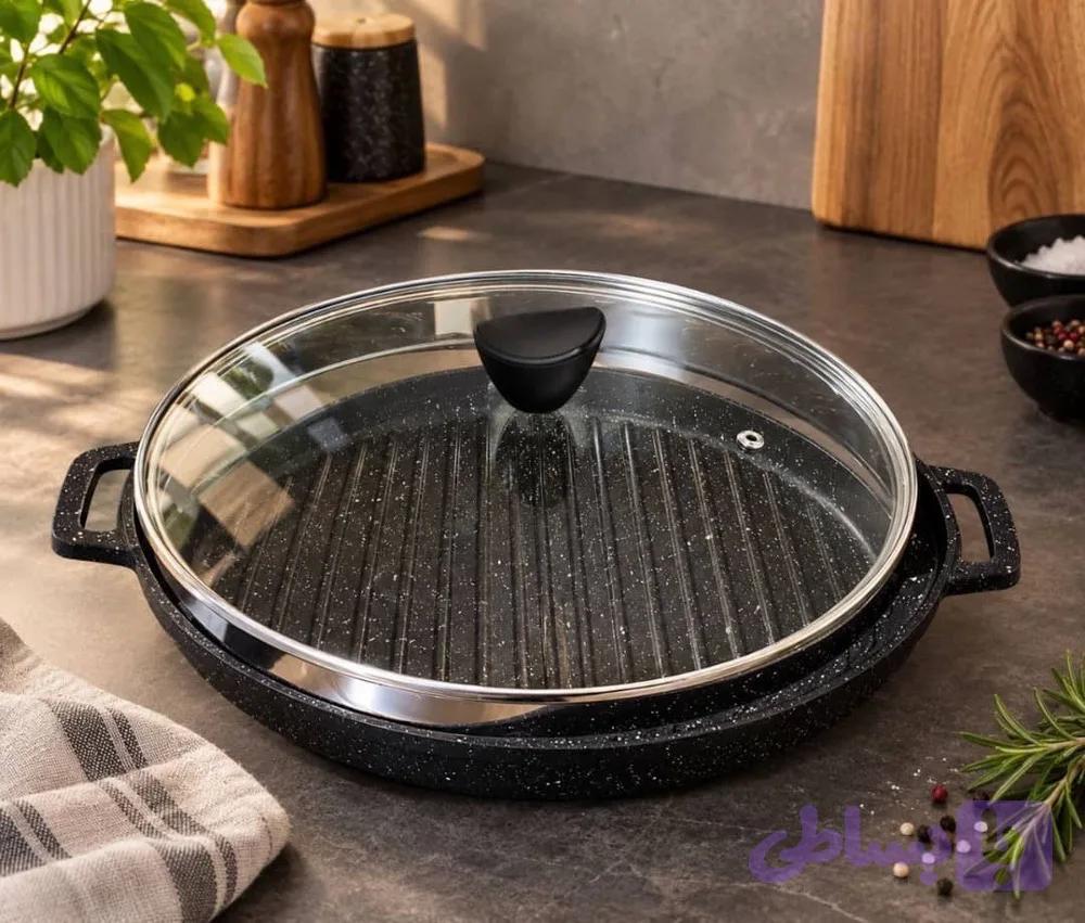 تابه گریل همراه با در