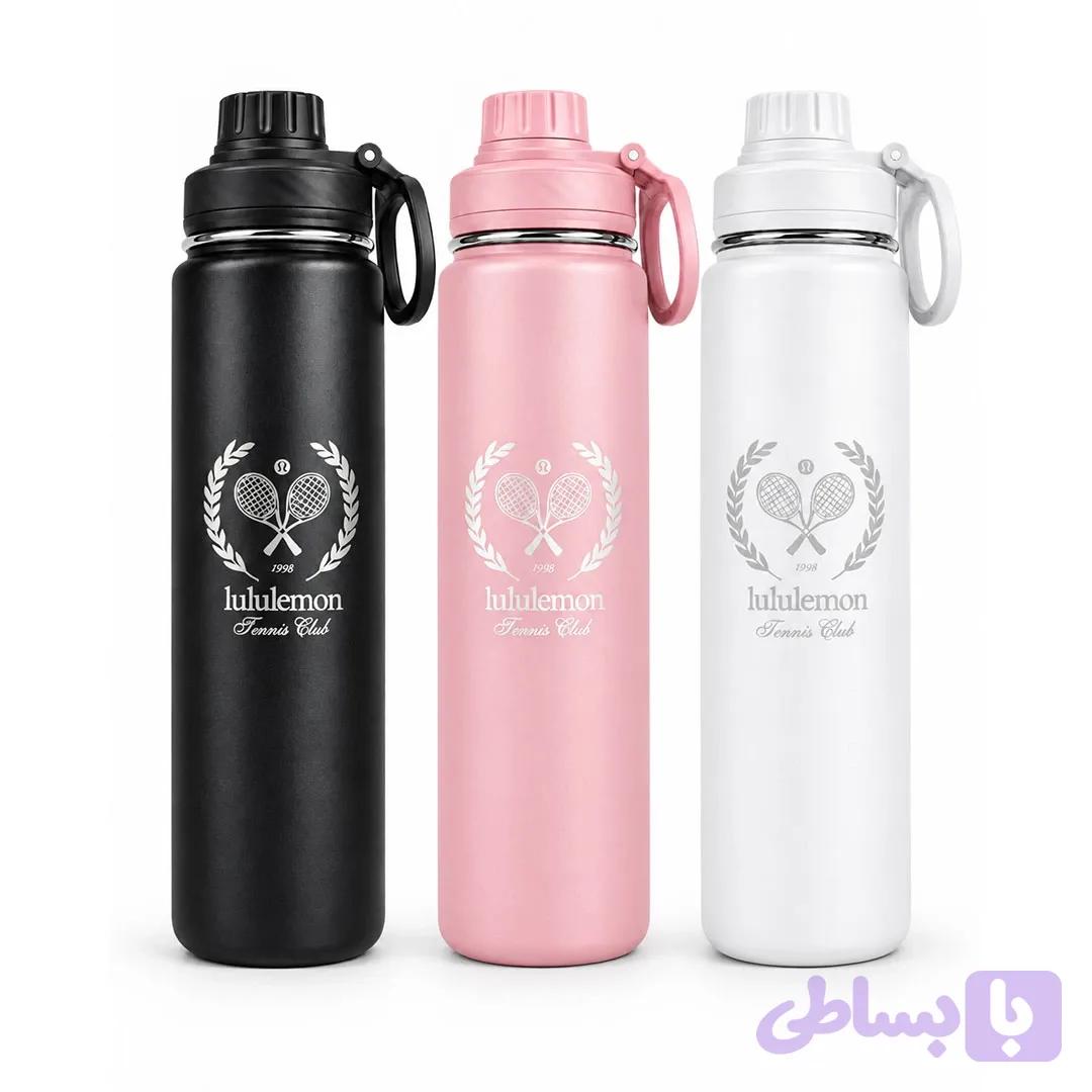 قمقمه لولولمون Back to Life Sport Bottle 18oz | درب نی‌دار — تصویر 1