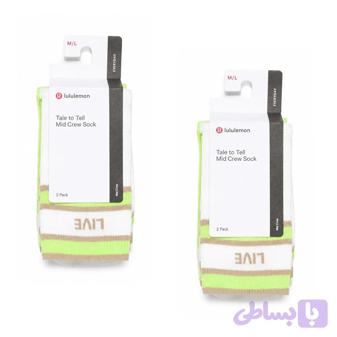 جوراب لولولمون Tale To Tell Quarter Sock*2 Pack کد 514 — تصویر 1