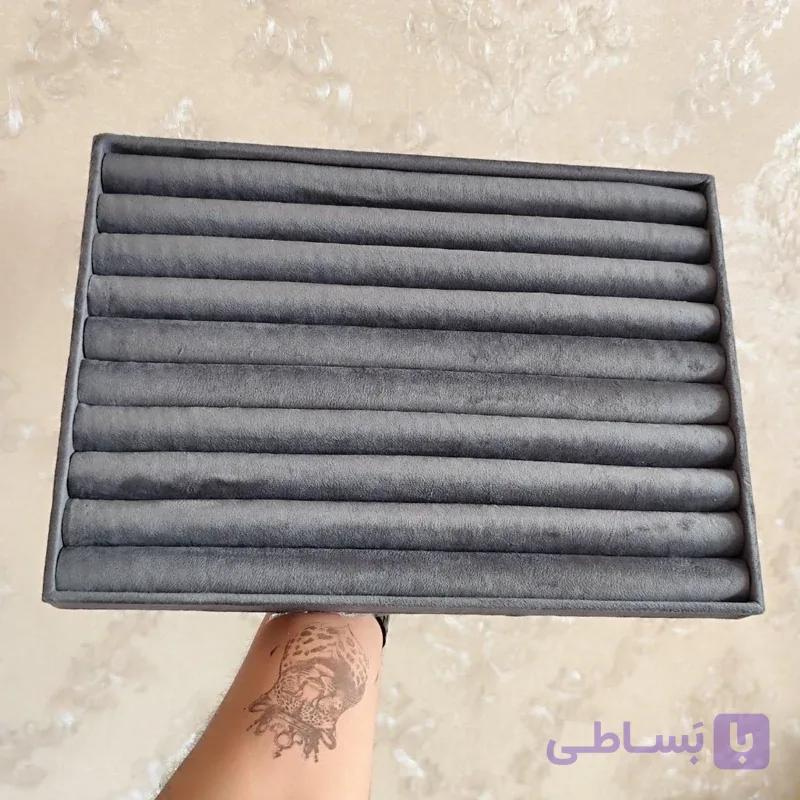 استند انگشتر ریلی رنگ طوسی تیره (25*35)