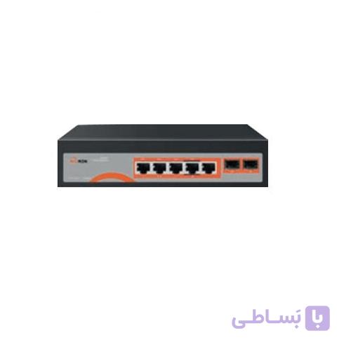 سوئیچ شبکه 4 پورت PoE گیگابیتی مکسرون (MAXRON) مدل MSW-3204GPC-1GL-65I
