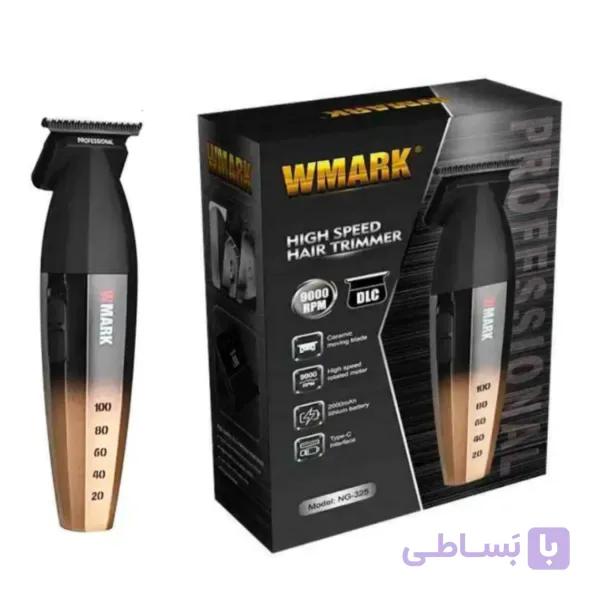 ماشین اصلاح خط زن حرفهای WMARK NG-325 برای جزئیاتکاری - مشکی طلایی با گارانتی