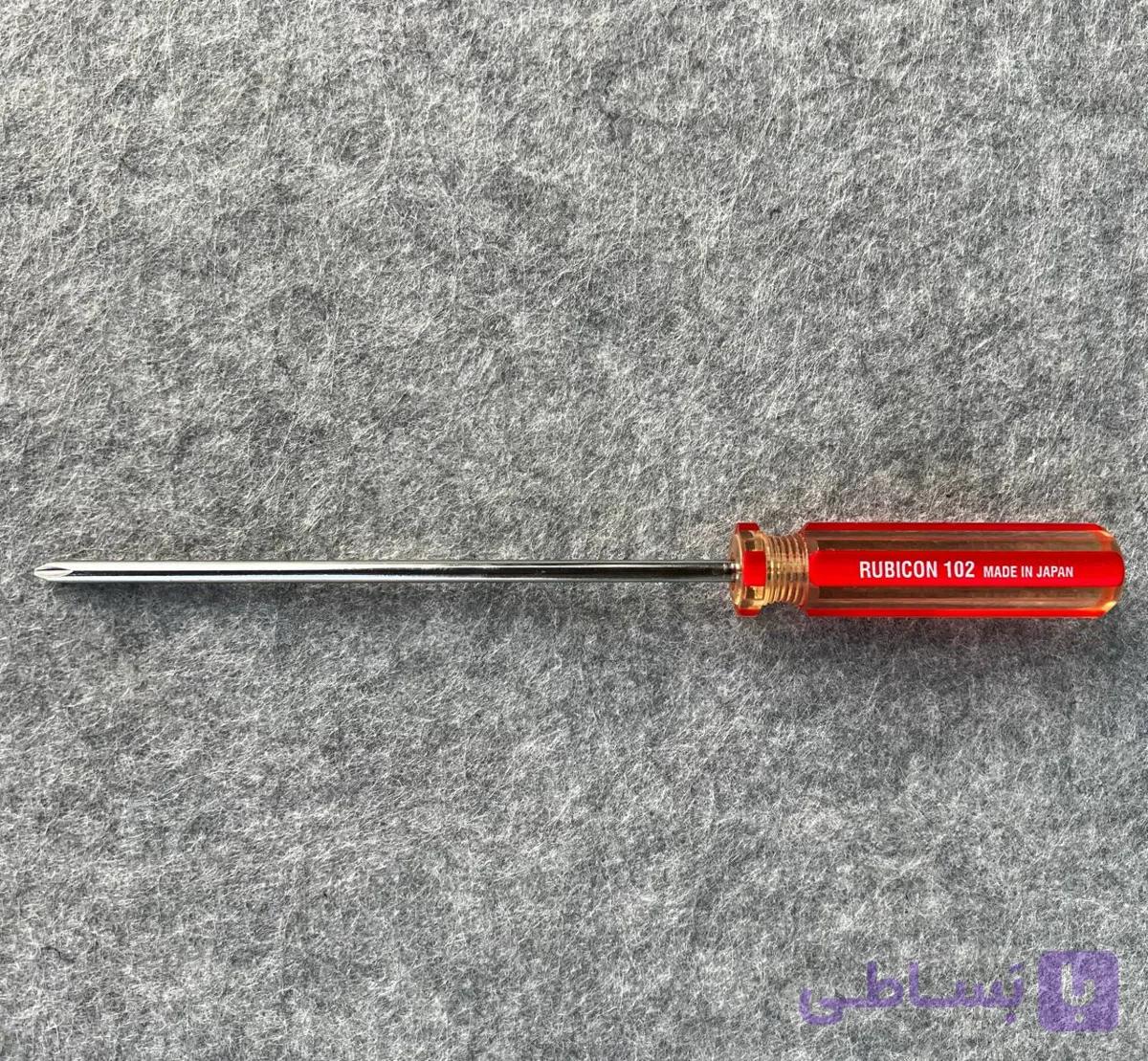 پیچ گوشتی 150 دو سو دسته کریستالی روبیکن ژاپن