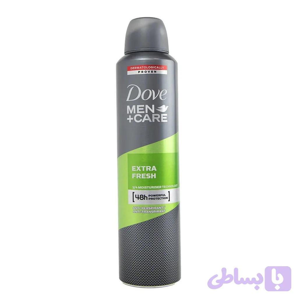 اسپری مردانه داو Dove مدل EXTRA FRESHحجم 250 میلی لیتر — تصویر 1