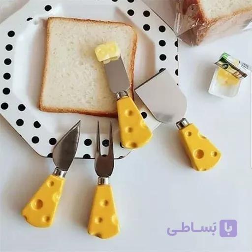 ست صبحانه خوری طرح پنیر 6 عددی — تصویر 1