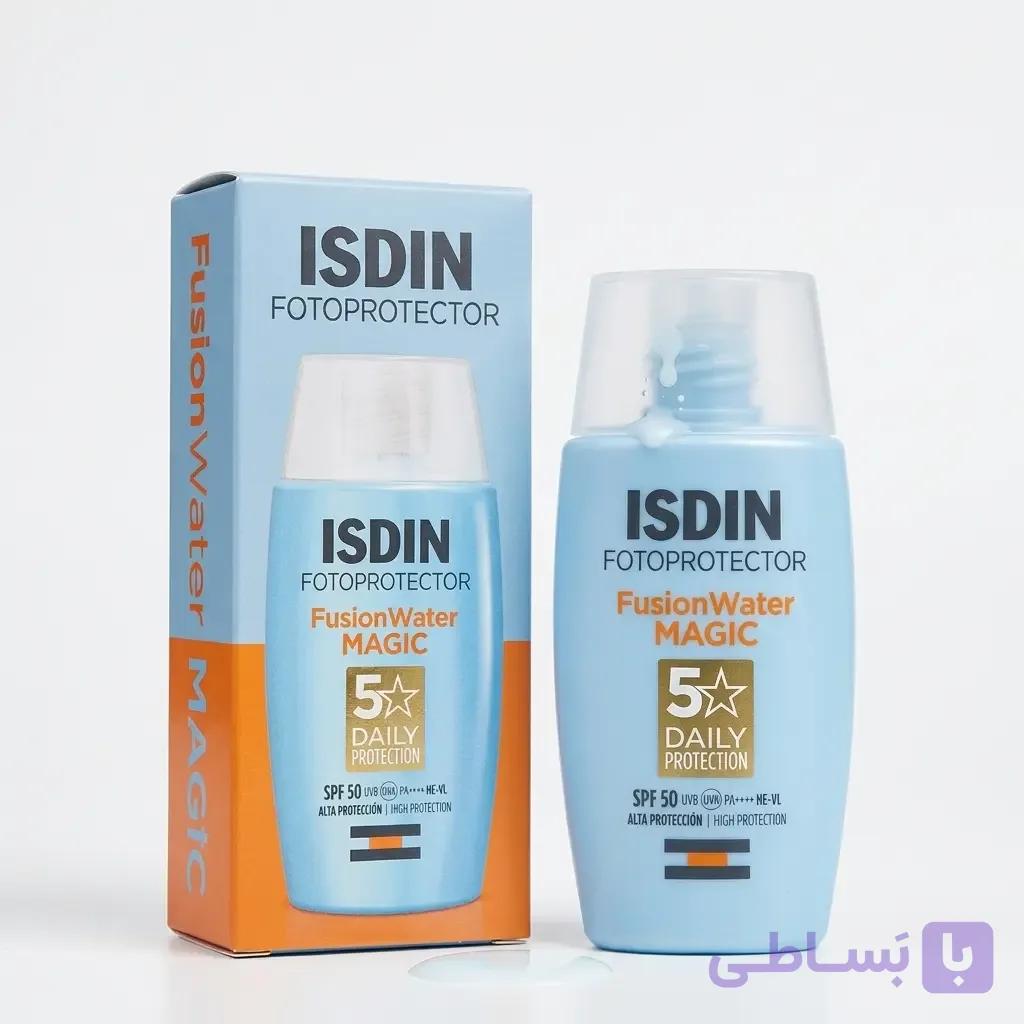 ضد آفتاب ایزدین Fusion Water بی‌رنگ SPF50 با جذب سریع — تصویر 1