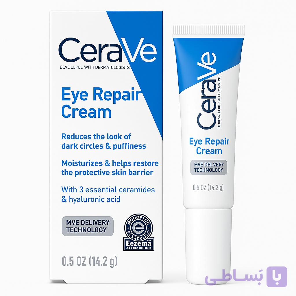 کرم دور چشم سراوی مدل Eye Repair | رفع تیرگی و پف زیر چشم | حجم 14 میل — تصویر 1