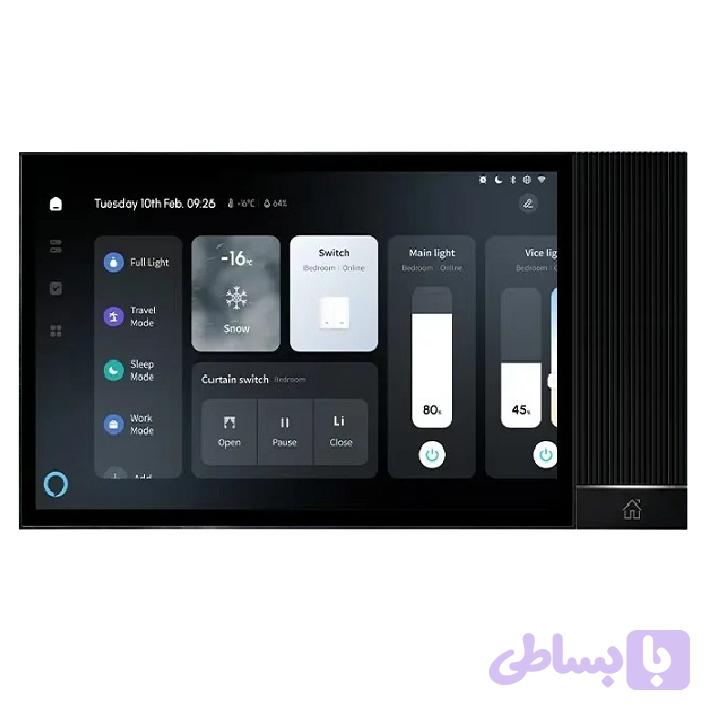 تاچ پنل 8 اینچ الکسا با 2 خروجی اسپیکر و هاب مرکزی زیگبی زنیکس — تصویر 1