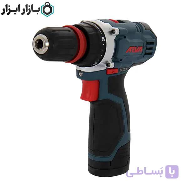 دریل شارژی 12 ولت دوکاره لیتیوم آروا مدل 5801 — تصویر 1