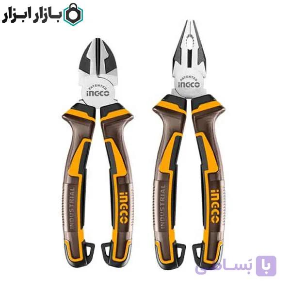 ست دو عددی انبر دست 8 اینچ و سیم چین 7 اینچ اینکو مدل HKPS28216 — تصویر 1