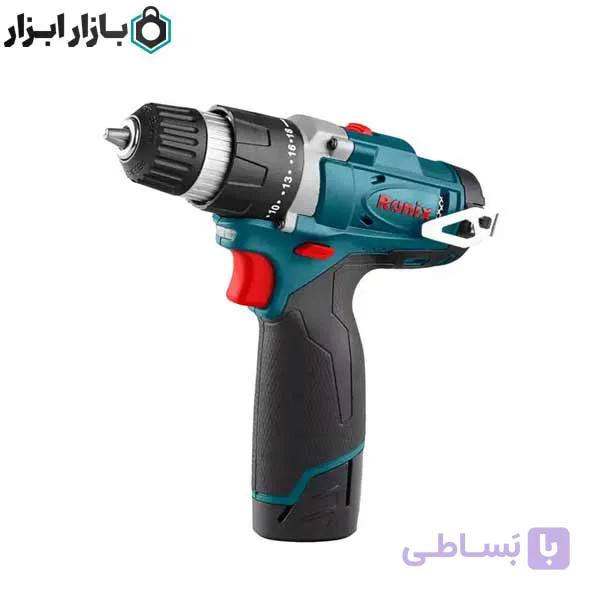 دریل پیچ گوشتی شارژی 12 ولت نیم تنه فلزی رونیکس مدل 8812 — تصویر 1