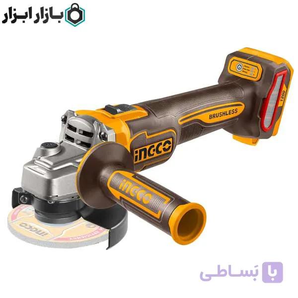 مینی فرز شارژی 20 ولت براشلس صنعتی اینکو مدل CAGLI221153 — تصویر 1