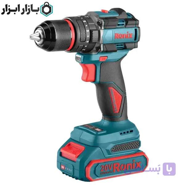 دریل شارژی براشلس 20 ولت رونیکس مدل 8670 — تصویر 1