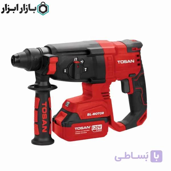 بتن کن شارژی 20 ولت 2 کیلویی توسن مدل 9800 — تصویر 1