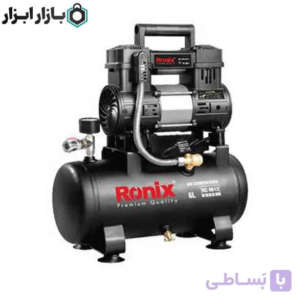کمپرسور باد 6 لیتری بی صدا رونیکس مدل RC-0612 — تصویر 1