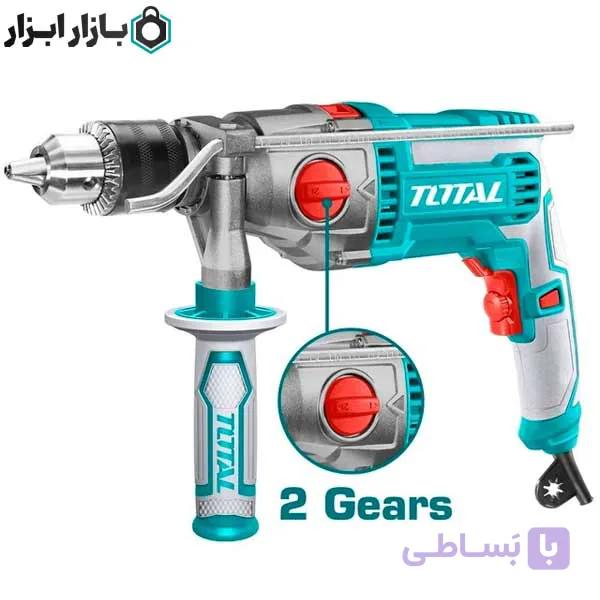 دریل گیربکسی 1100 وات صنعتی توتال مدل TG211166 — تصویر 1