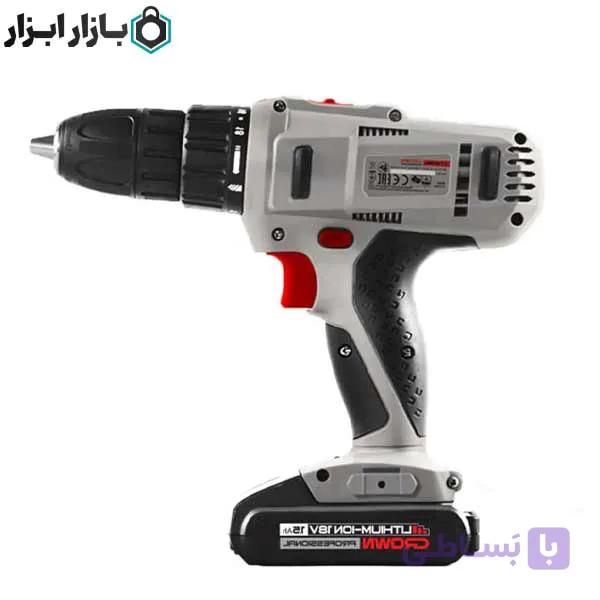 دریل شارژی 10 میلیمتر 18 ولت کرون مدل CT21056 — تصویر 1