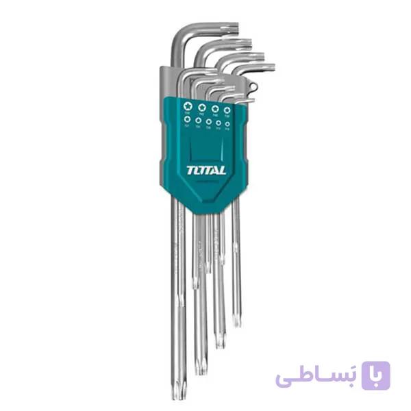 ست آچار آلن ستاره ای 9 عددی توتال مدل THT106392 — تصویر 1