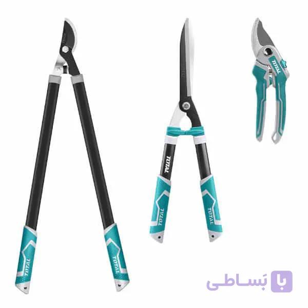 ست 3 عددی قیچی هرس باغبانی توتال مدل THT1576033 — تصویر 1