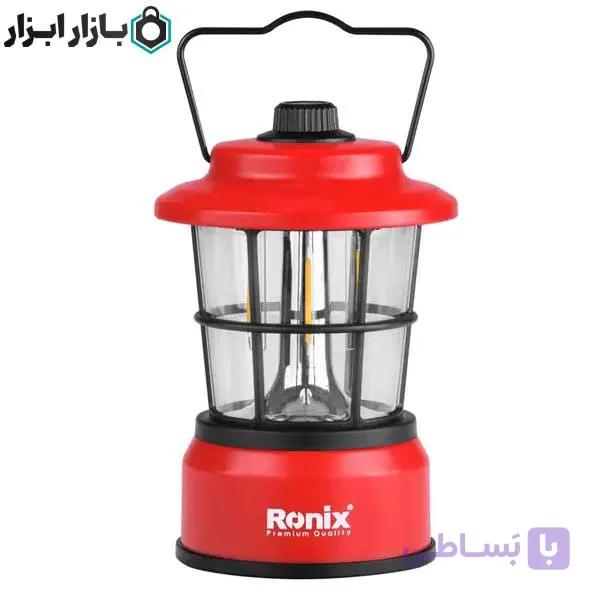 چراغ روشنایی فانوسی باطری خور 280 لومن رونیکس مدل RH-4297 — تصویر 1