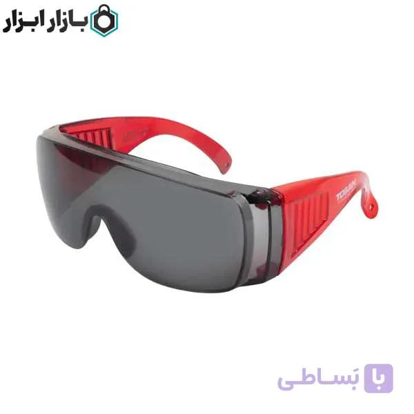 عینک ایمنی رنگ دودی توسن مدل T3901 — تصویر 1