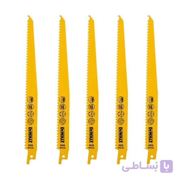 تیغه اره افقی بر دیوالت مدل DT2349 بسته 5 عددی — تصویر 1