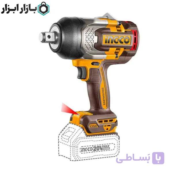 بکس شارژی موتور براشلس 1350 نیوتن بدون باطری اینکو مدل CIWLI201351 — تصویر 1