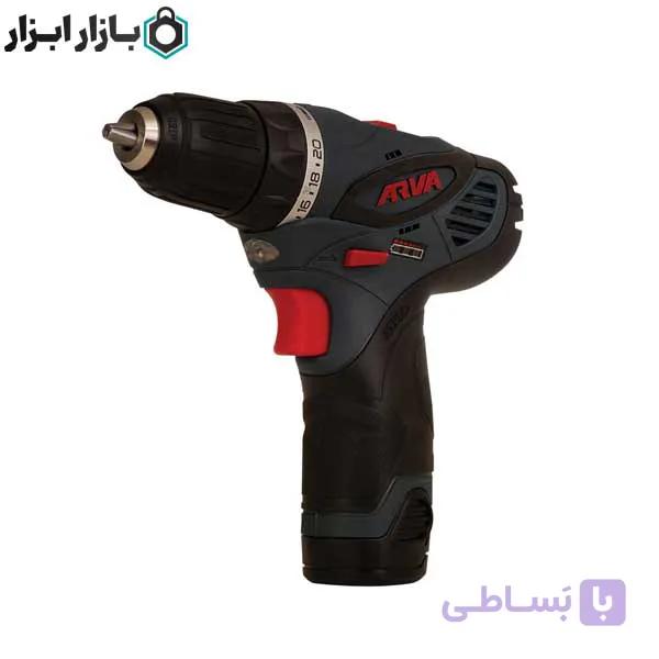 دریل پیچ گوشتی چکشی شارژی 12 ولت آروا مدل 5851 — تصویر 1