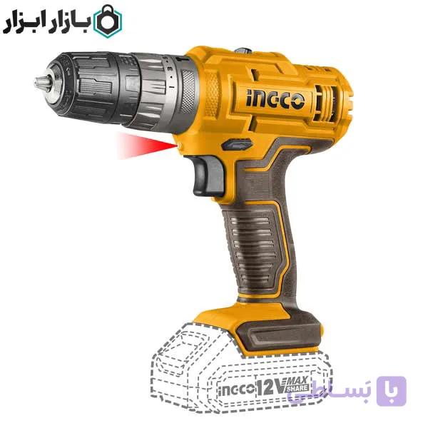 دریل شارژی 12 ولت دو سرعته اینکو مدل CIDLI1228 — تصویر 1