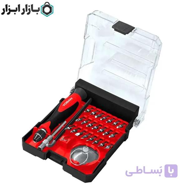 ست پیچ گوشتی موبایلی 29 عددی توسن مدل T4800K — تصویر 1
