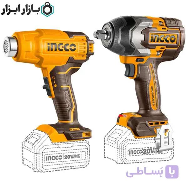 ست کمبو شامل بکس شارژی و سشوار صنعتی اینکو مدل COSLI240489 — تصویر 1