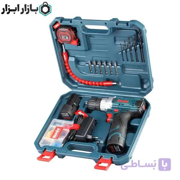 ست 53 عددی دریل شارژی رونیکس مدل RS-8619 — تصویر 1