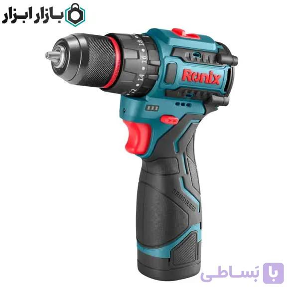 دریل شارژی 16 ولت کامپکت براشلس رونیکس مدل 8661 — تصویر 1