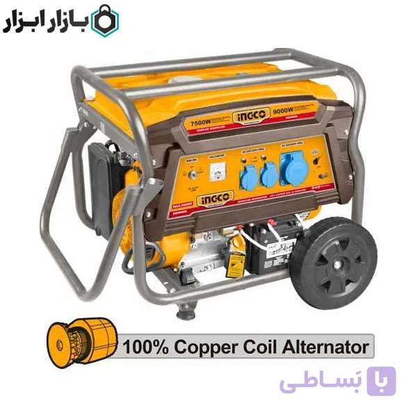 موتور برق 9000 وات 4 زمانه استارتی اینکو مدل GE90006 — تصویر 1