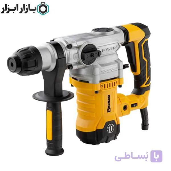 بتن کن سه کاره چهار شیار 32 میلی متر 1500 وات 6 ژول دیمردار کنزاکس مدل KRH-1150 — تصویر 1