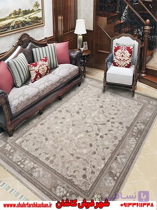 فرش موکا 1200 شانه افشان طرح کایلی — تصویر 1