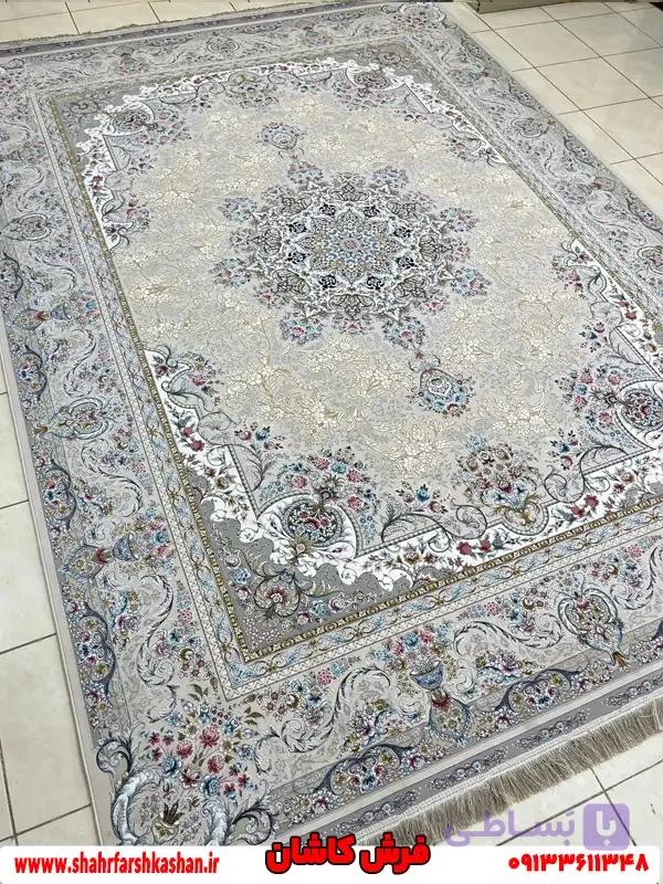 فرش 1500 شانه جدید کرم طرح بهار — تصویر 1