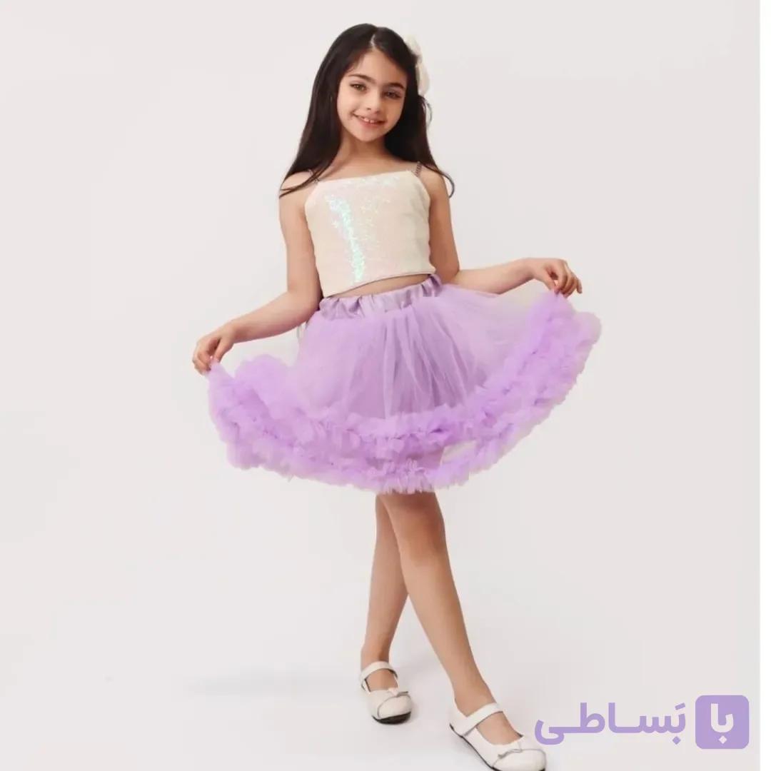 دامن تور پوم پوم دخترانه سارا
