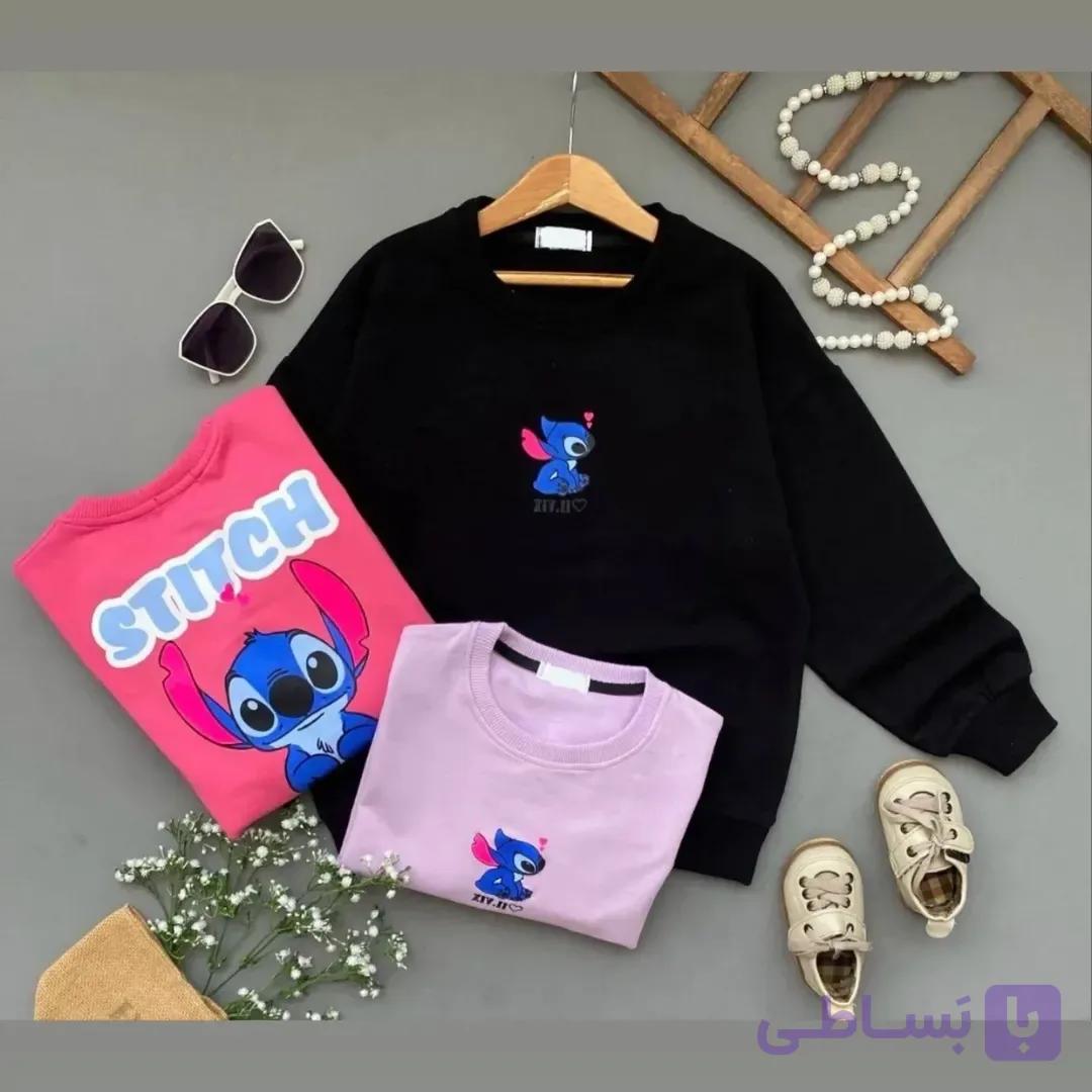بلوز تک stitch جنس نخ پنبه لاکرا(درجه یک) سایز ۵۵/۶۰/۶۵/۷۰
