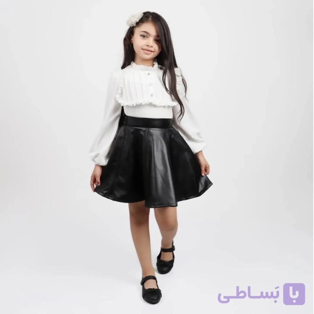 شومیز دخترانه حریر فلور