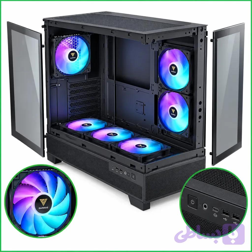 کیس گیمینگ گیم دیاس مدل AURA GC12 ARGB — تصویر 1