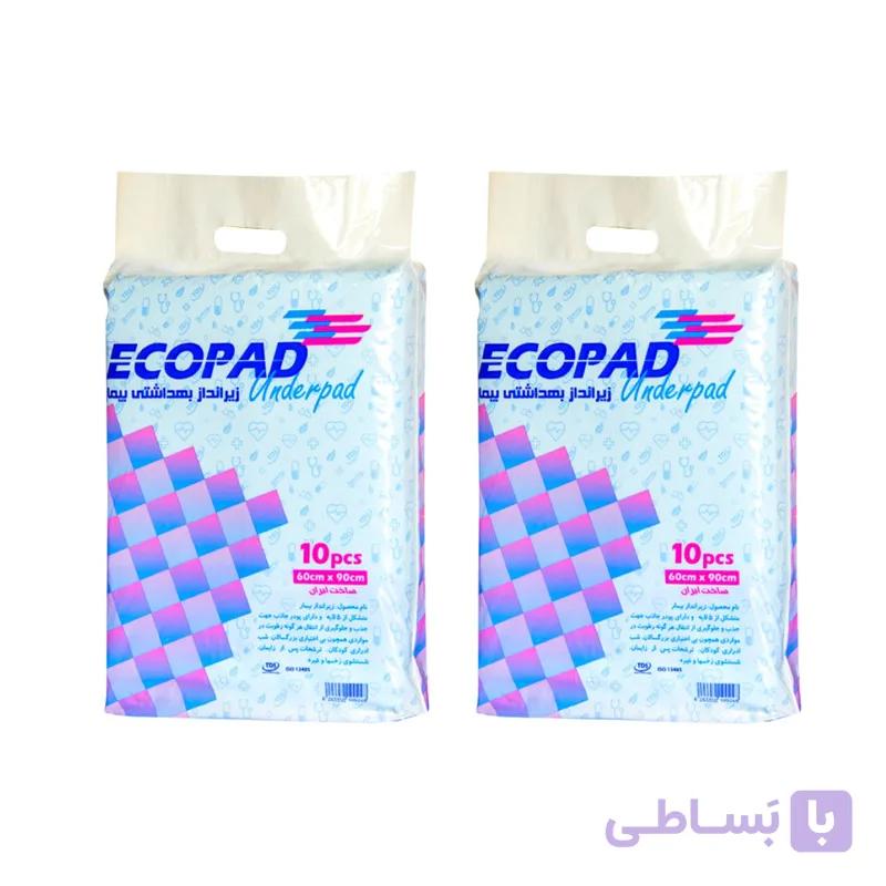 پد زیر انداز بهداشتی بیمار تی دی اس مدل ECOPAD مجموعه 2 عددی