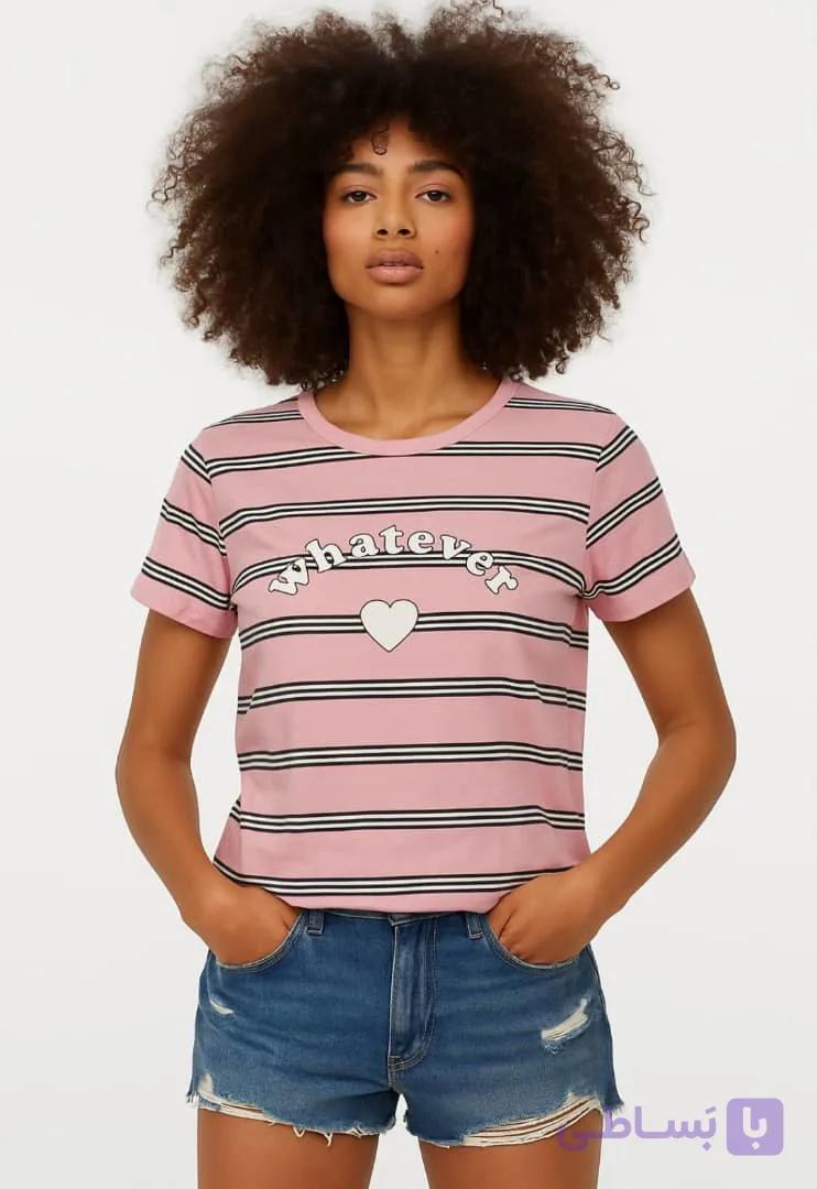تی شرت نخی زنانه برند پریمارک PRIMARK